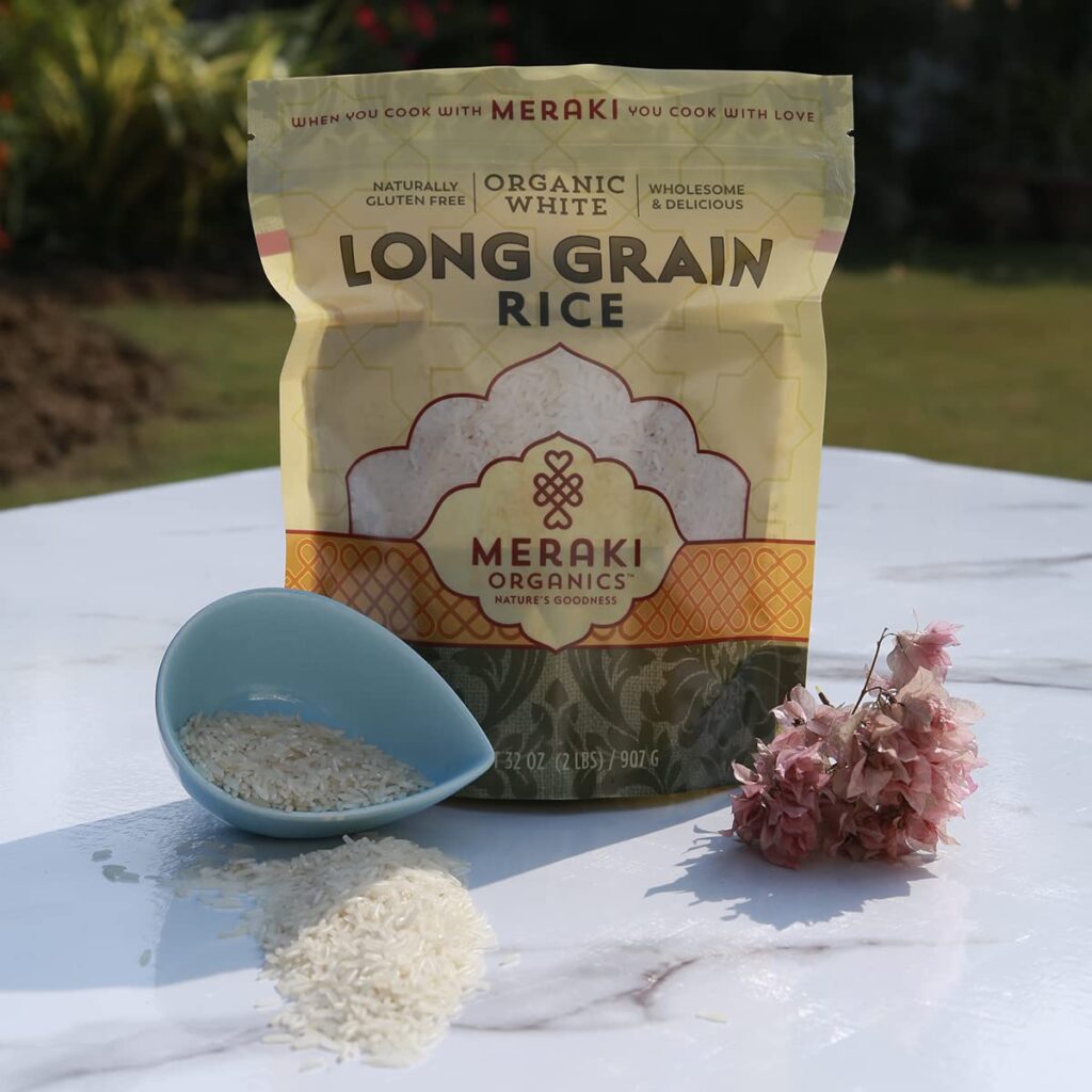 Meraki Organics White Long Grain Rice - Diabetic-Friendly Specially ...